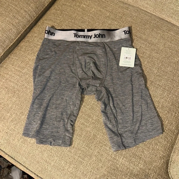NWT Tommy John Men Second Skin Undies Hthr Grey Boxer Brief SM 8” - Picture 1 of 6